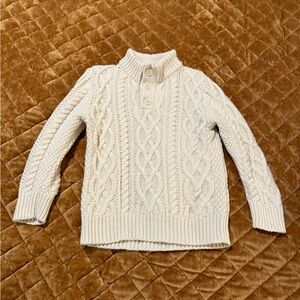 GAP Ivory Cable Knit Kids Sweater